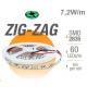 Tira LED 5 mts Flexible ZIG-ZAG 36W 300 Led SMD 2835 IP20 Verde Serie Profesional